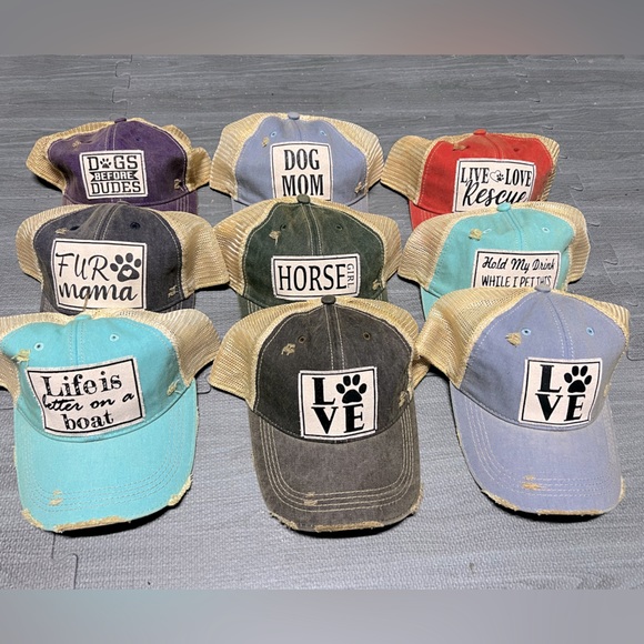Distressed Ball Caps. One each. - Picture 1 of 1